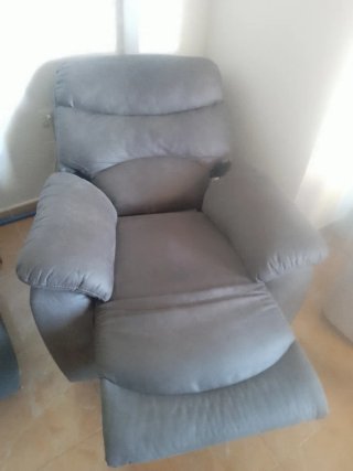 Sillón relax eléctrico gris