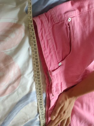 Shorts Pantalón corto vaquero Zara rosa talla 44