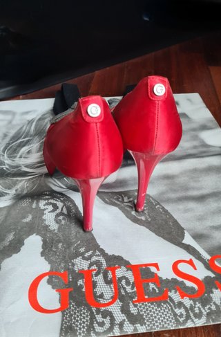 Scarpe tacco Guess rosse open-toe n.39