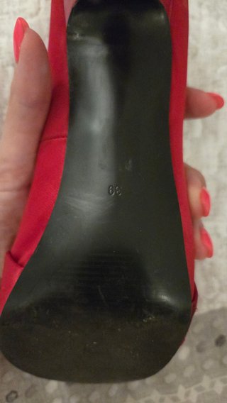 Scarpe tacco Guess rosse open-toe n.39