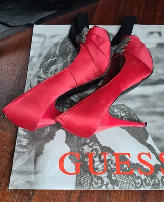 Scarpe tacco Guess rosse open-toe n.39