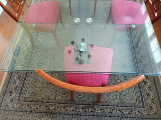 Mesa de comedor cristal extensible Roche Bobois