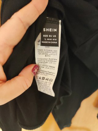 Body negro con transparencias