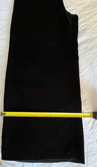 Pantalón Palazzo Terciopelo Zara Negro