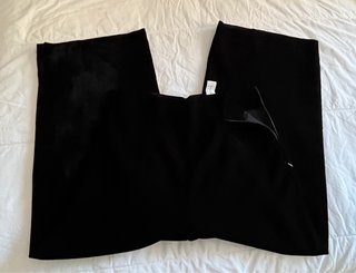Pantalón Palazzo Terciopelo Zara Negro
