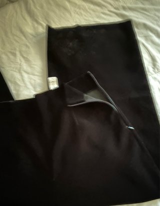 Pantalón Palazzo Terciopelo Zara Negro