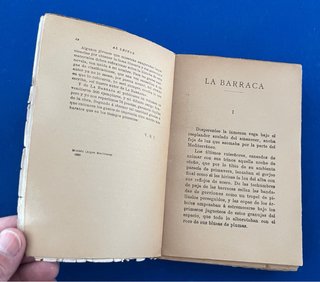 Libro La Barraca de V. Blasco Ibáñez