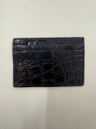 Tarjetero Salvatore Ferragamo Nero R Cocodrilo