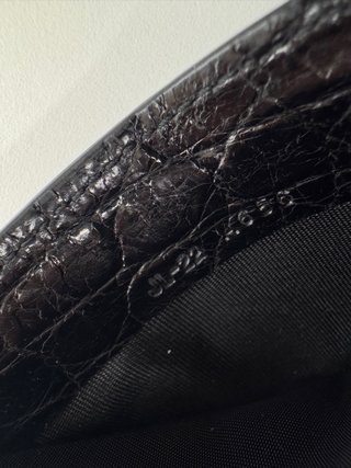Tarjetero Salvatore Ferragamo Nero R Cocodrilo