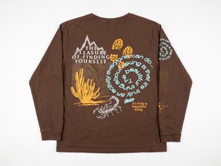 Pull&Bear Camiseta Manga Larga Marrón