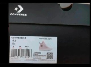 Converse Talla 38 Rosa/Blanco