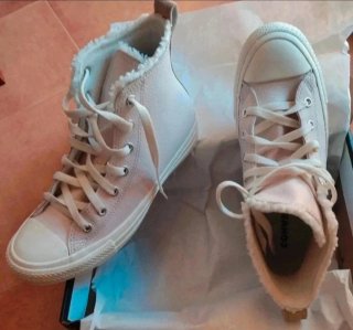 Converse Talla 38 Rosa/Blanco