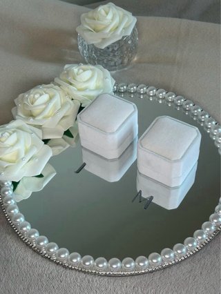 Bandeja para anillos de boda/compromiso