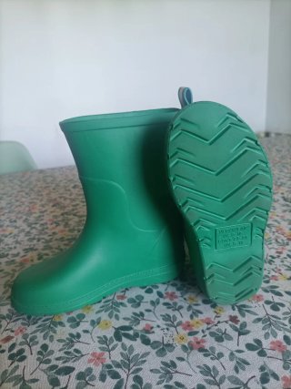 Botas de agua Isotoner verdes niño