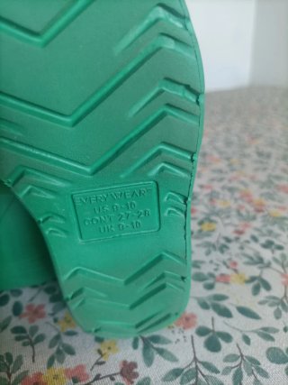 Botas de agua Isotoner verdes niño