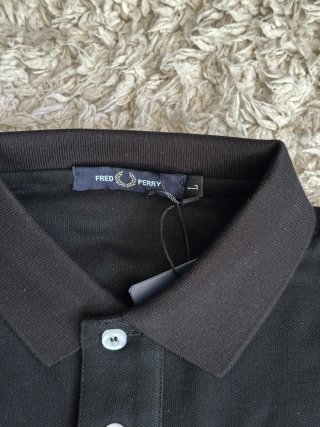 Polo Fred Perry Negro Talla L