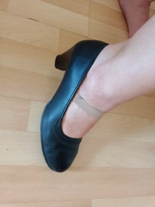 Zapatos de ensayo flamenco negros