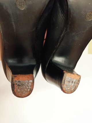 Zapatos de ensayo flamenco negros