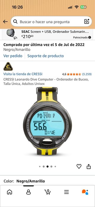 Reloj de buceo Cressi Nitrox