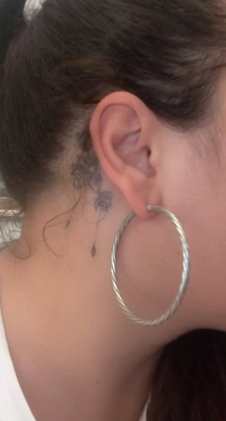 Orecchini cerchio/anello tubolare torchon argento