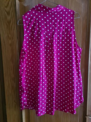 Camisa rosa lunares Encuentro Talla M