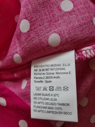 Camisa rosa lunares Encuentro Talla M