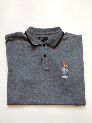 Polo Ralph Lauren gris con oso