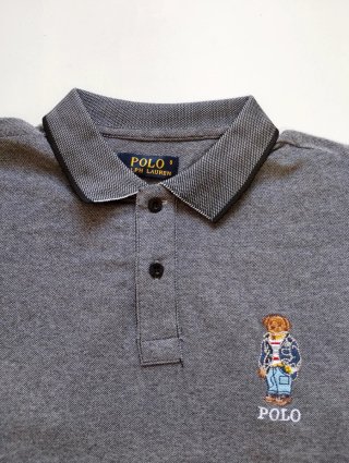 Polo Ralph Lauren gris con oso