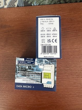 2x Interruptor Horario Digital Orbis Data Micro +