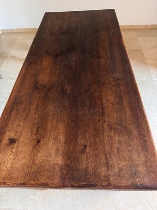 Mesa antigua de roble