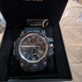 Orologio Sportivo Grande Nero.