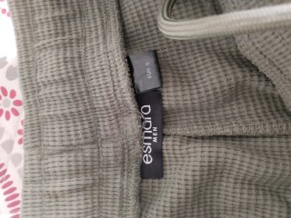 Pantalón corto verde waffle