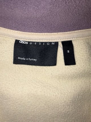 Sudadera ASOS beige y lila talla M