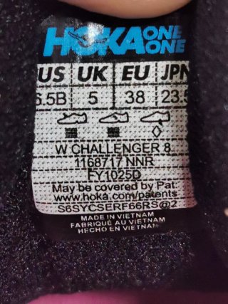 Zapatillas Hoka challenger 8 Rosa/negro EU 38