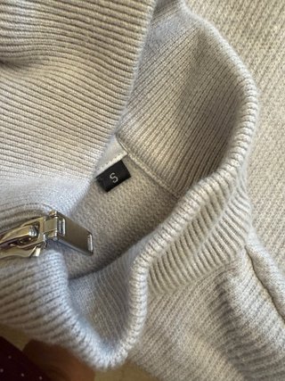 Camisola homem cinza com fecho