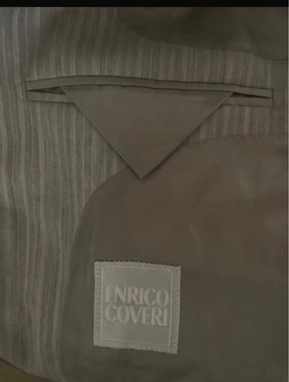 Abito Uomo Enrico Coveri 100% Lana Vergine Grigio