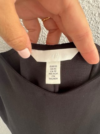 Vestido largo negro H&M