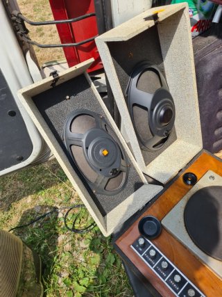 Tocadiscos Vintage Beige y Gris