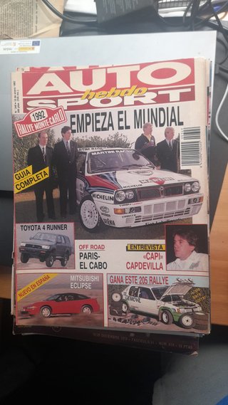 Revista Auto Hebdo Sport año 1992