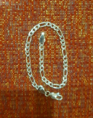 Pulsera Figaro "Plata"925 (Estilo Cartier)