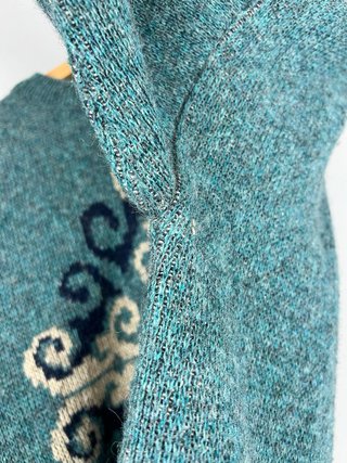 Jersey de lana tejido jacquard Paris vintage
