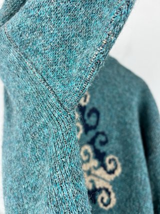 Jersey de lana tejido jacquard Paris vintage