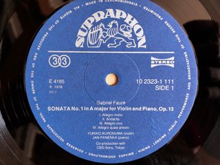 Vinilo LP. Fauré – Sonatas for Violin & Piano