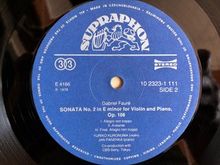 Vinilo LP. Fauré – Sonatas for Violin & Piano