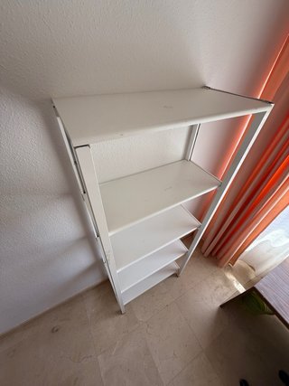 Estantería blanca 4 baldas