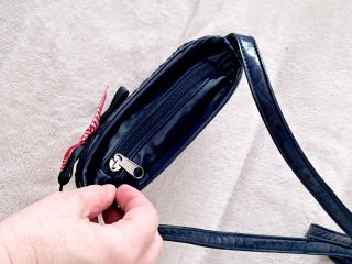 Borsetta blu in paglia bimba