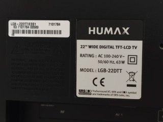 Televisión Humax TFT LCD 22"