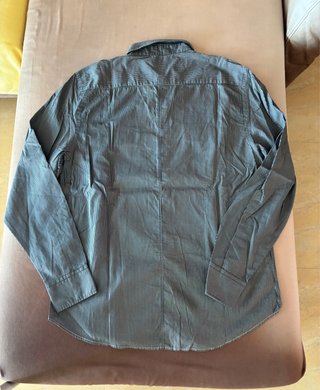 Camisa rayas negra/gris Talla XL manga larga