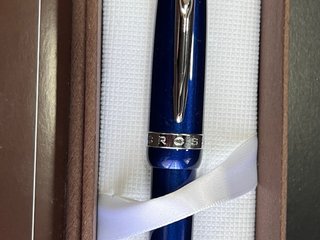 Bolígrafo Cross Azul Metálico