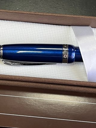 Bolígrafo Cross Azul Metálico
